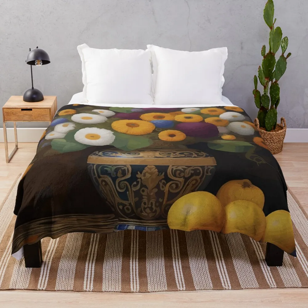 Cute Abstract Flowers in an Ornamental Vase Still Life Painting Throw Blanket Personalized Gift funny gift
Cute Abstract Flowers in an Ornamental Vase Still Life Painting Throw Blanket Personalized Gift funny gift