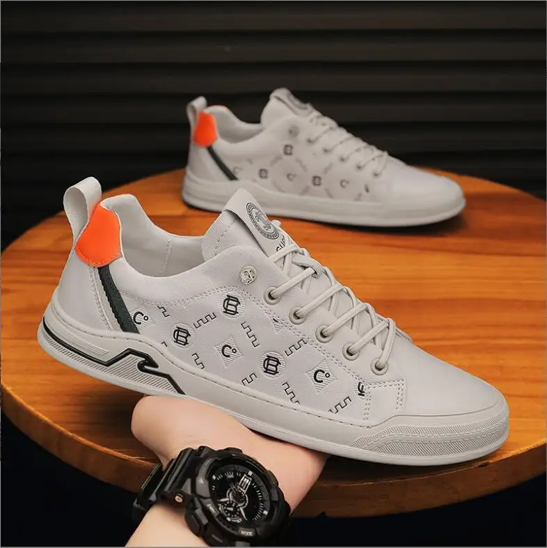 New Trend Fashion Leather Men's Beige White Casual Loafers Shoes Lightweight Sneakers Antislip
New Trend Fashion Leather Men's Beige White Casual Loafers Shoes Lightweight Sneakers Antislip