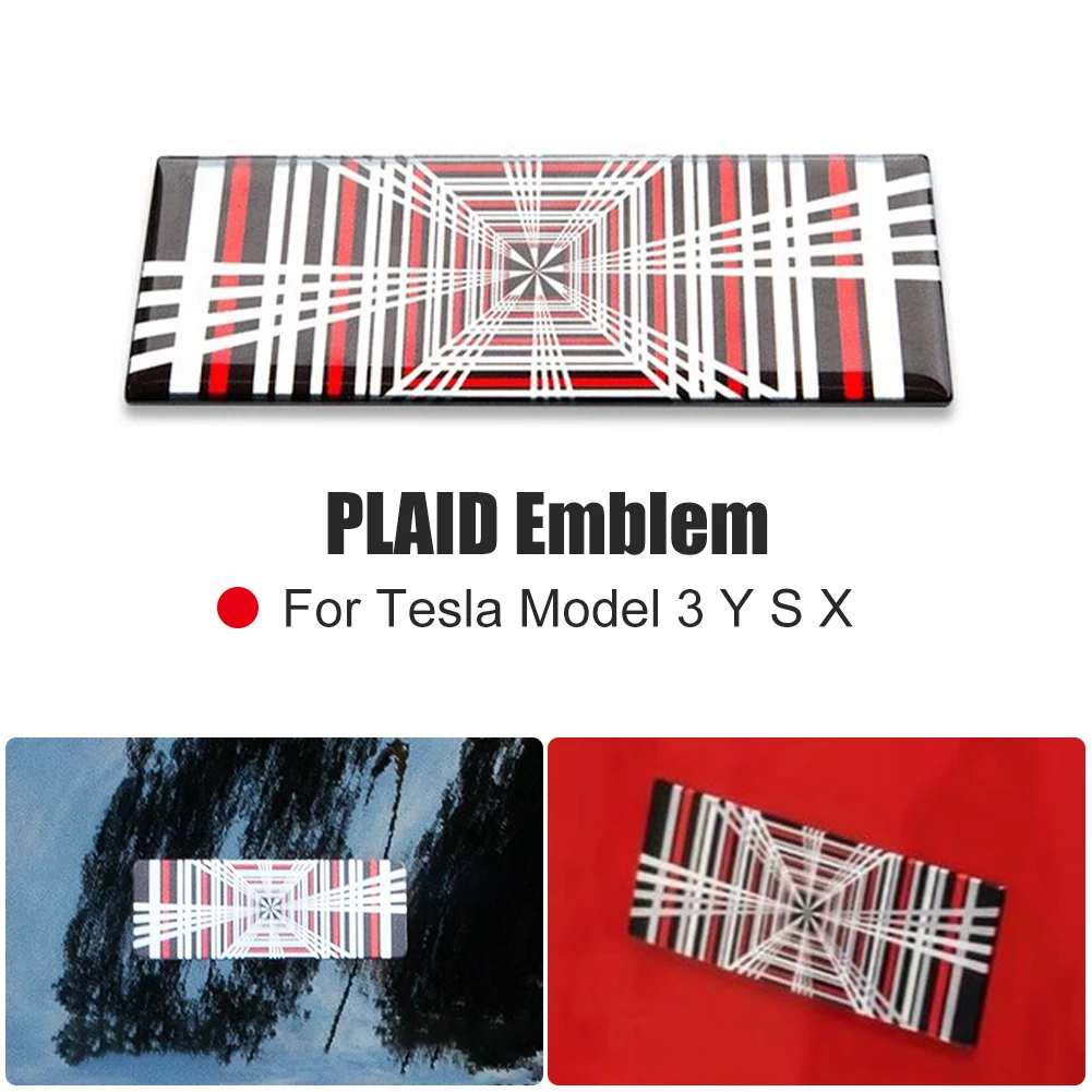 Car PLAID Emblem Tailgate Sticker Grid Decals Badge Auto Aluminum Letter Decoration for Tesla Model 3 S X Y 2023 Accessories
Car PLAID Emblem Tailgate Sticker Grid Decals Badge Auto Aluminum Letter Decoration for Tesla Model 3 S X Y 2023 Accessories