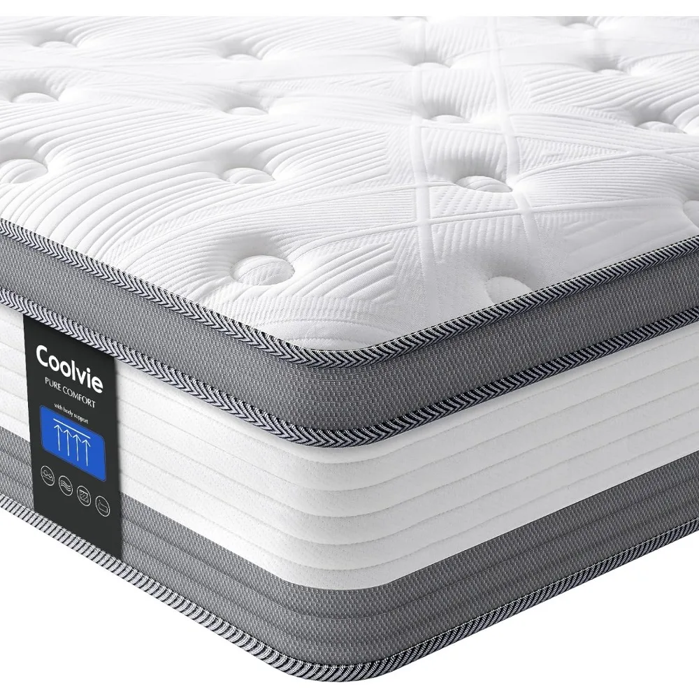Queen Mattress in A Box, 12 Inch Queen Size Mattresses, Individual Pocket Springs Memory Foam Layer Provide Motion Isolation
Queen Mattress in A Box, 12 Inch Queen Size Mattresses, Individual Pocket Springs Memory Foam Layer Provide Motion Isolation