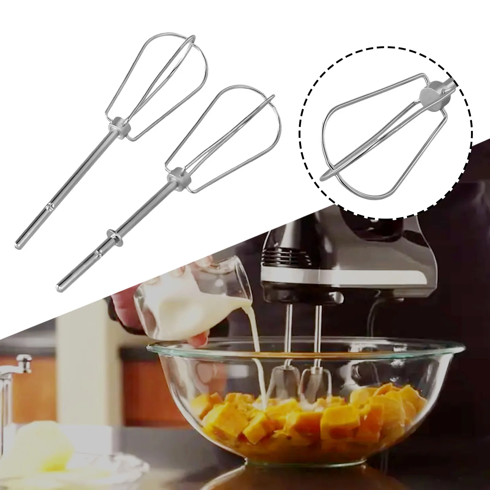 2Pcs High Quality Stainless Steel Whisk Manual Egg Beater Mixer Kitchen Baking Utensil Milk Cream Butter Whisk Mixer
2Pcs High Quality Stainless Steel Whisk Manual Egg Beater Mixer Kitchen Baking Utensil Milk Cream Butter Whisk Mixer