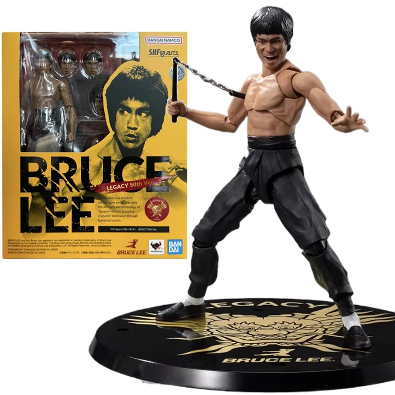 

In Stock Original BANDAI SPIRITS S.H.Figuarts SHF BRUCE LEE LEGACY 50th Anniversary Ver 13CM Collection Action Figure Toys Gifts