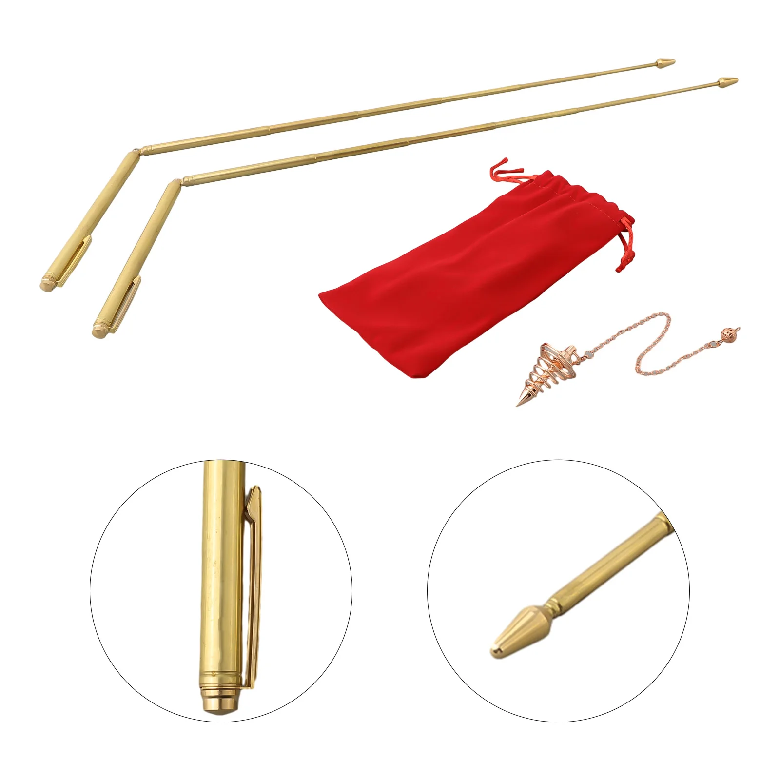 99.9% Copper Detector Rod Metal Rod+Pendulum Pendant For Treasure Hunting Tools Length 15cm/5.91 Inches - 56cm/22.44 Inches
99.9% Copper Detector Rod Metal Rod+Pendulum Pendant For Treasure Hunting Tools Length 15cm/5.91 Inches - 56cm/22.44 Inches