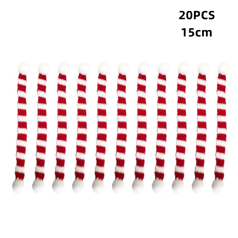 20pcs Red And White Mini Christmas Scarf Christmas Stripes Red Wine Bottle Knit Scarf Doll Cover Xmas Party Decoration Cover
20pcs Red And White Mini Christmas Scarf Christmas Stripes Red Wine Bottle Knit Scarf Doll Cover Xmas Party Decoration Cover