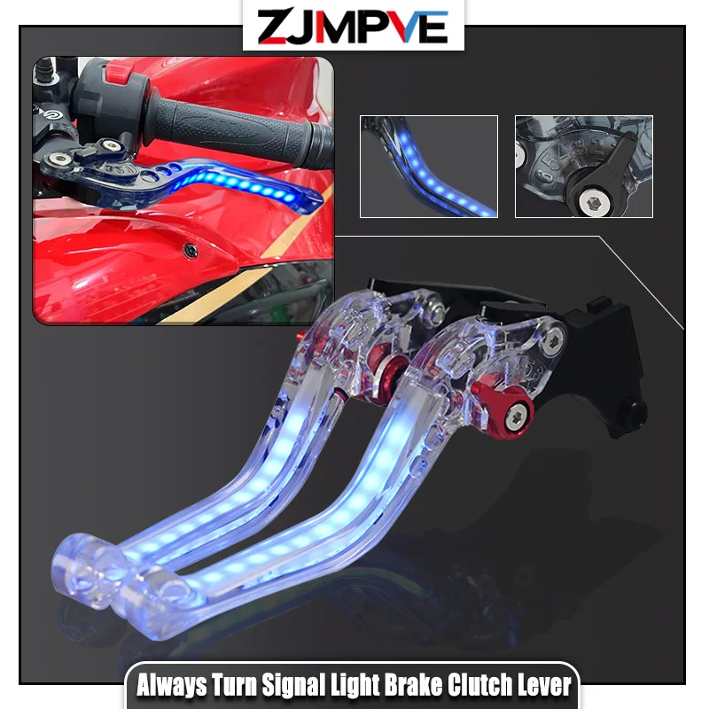 

Motorcycle Always-on Turn Signal Light Brake Clutch Levers Handle Bar Brake Lever For YAMAHA TRACER 7/ 7GT TRACER 9GT 2021-2024