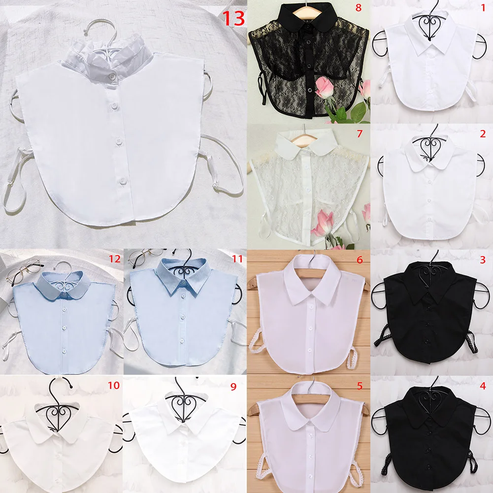 Black White Blue Shirt Fake Collar Vintage Detachable Collar False Collar Lapel Blouse Top Women Clothes Accessories Formal Wear
Black White Blue Shirt Fake Collar Vintage Detachable Collar False Collar Lapel Blouse Top Women Clothes Accessories Formal Wear