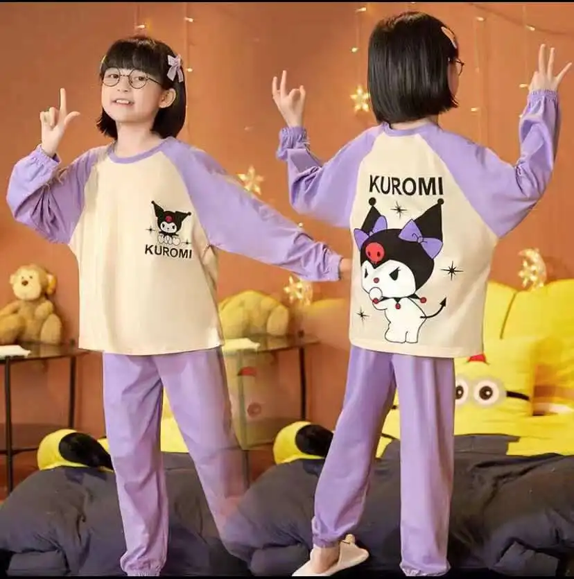 Sanrio/милые детские тонкие пижамы; Повседневная одежда; Домашняя одежда для девочек с героями мультфильмов «My Melody Cinnamoroll»; Рождественский подарок
Sanrio/милые детские тонкие пижамы; Повседневная одежда; Домашняя одежда для девочек с героями мультфильмов «My Melody Cinnamoroll»; Рождественский подарок