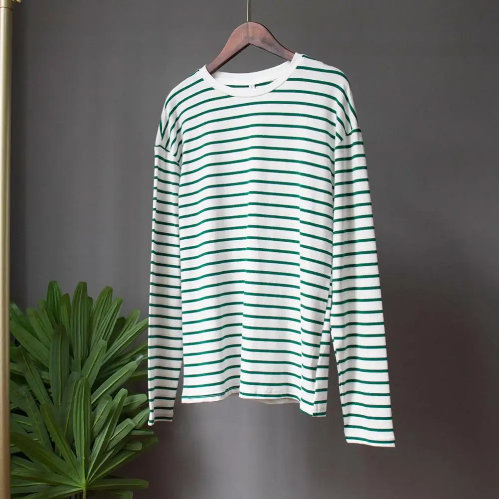Striped Women Top Striped Print Women's Casual Tee Loose Fit O-neck Long Sleeve Top for Spring Autumn Streetwear Fashion
Striped Women Top Striped Print Women's Casual Tee Loose Fit O-neck Long Sleeve Top for Spring Autumn Streetwear Fashion