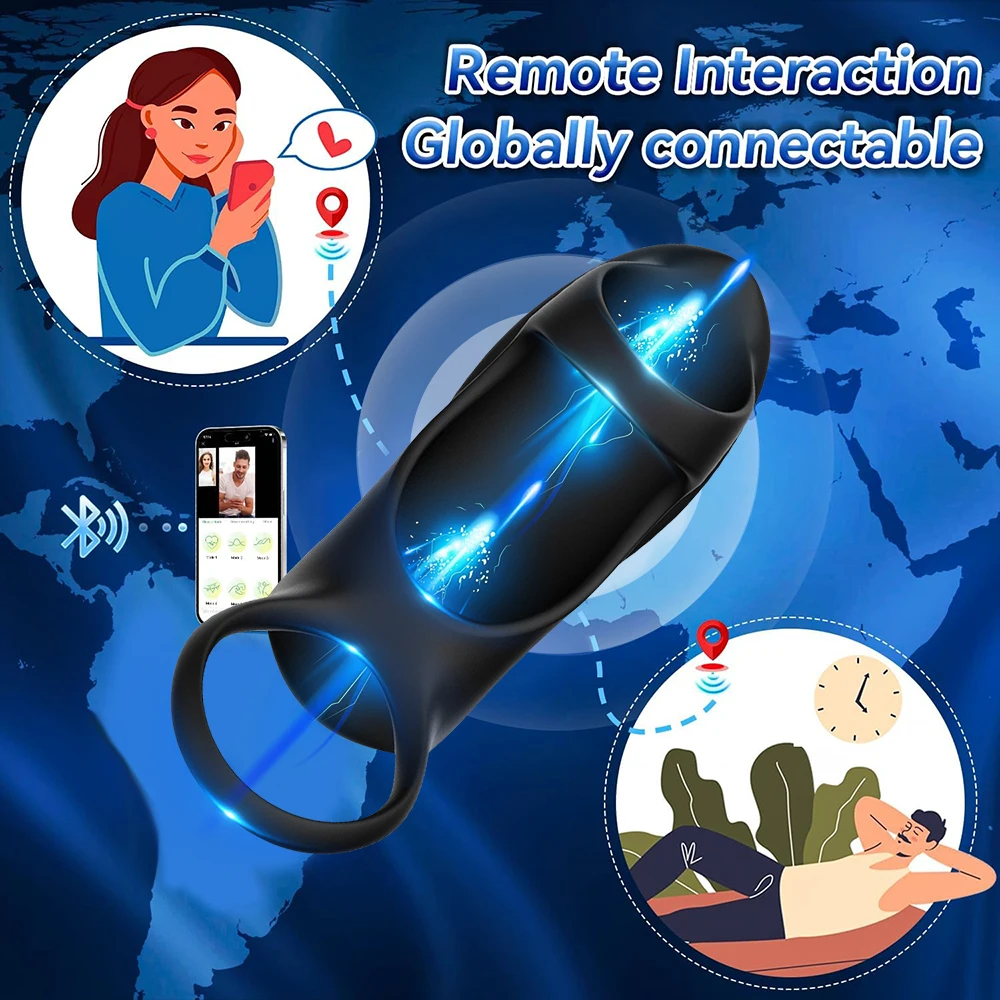 Vibromasseur d'anneau de pénis pour hommes et femmes, extenseur de retard de pénis, entraîneur de testicules, jouets sexuels pour adultes, UNIS issement du point G, 18 + 3