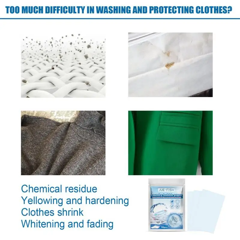Decontamination Paper Multi-role Cleaning Paper Natural Ingredient Laundry Paper Long Lasting Laundry Foam Paper
Decontamination Paper Multi-role Cleaning Paper Natural Ingredient Laundry Paper Long Lasting Laundry Foam Paper