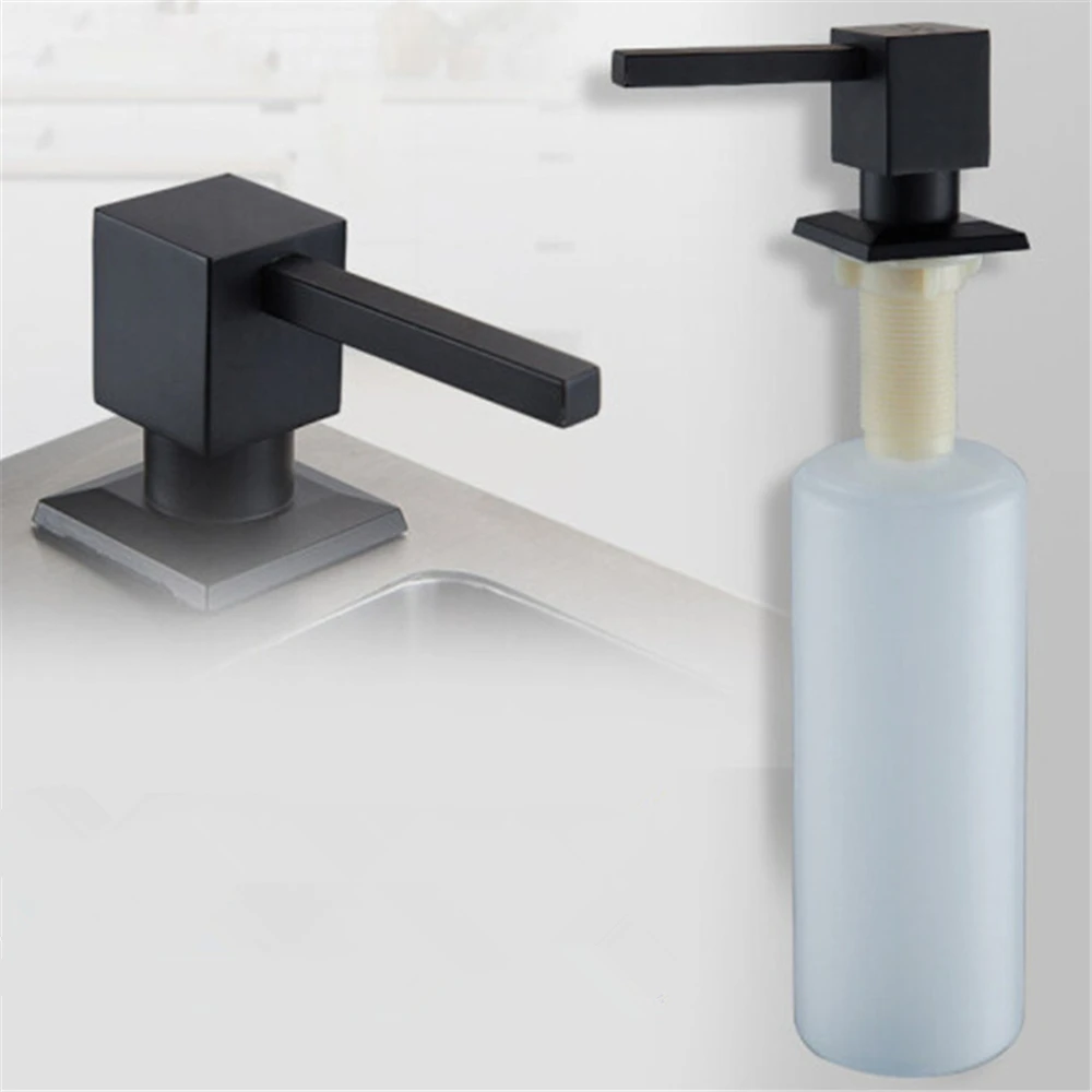 Kitchen Sink Soap Dispenser Black Silver Bathroom Detergent liquid Dispenser Stainless Steel Dispenser Pump Head Dish Washing
Kitchen Sink Soap Dispenser Black Silver Bathroom Detergent liquid Dispenser Stainless Steel Dispenser Pump Head Dish Washing