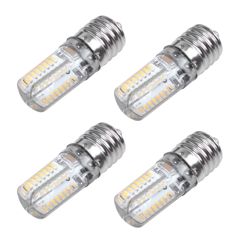 

4X E17 Socket 5W 64 LED Lamp Bulb 3014 SMD Light Warm White AC 110V-220V