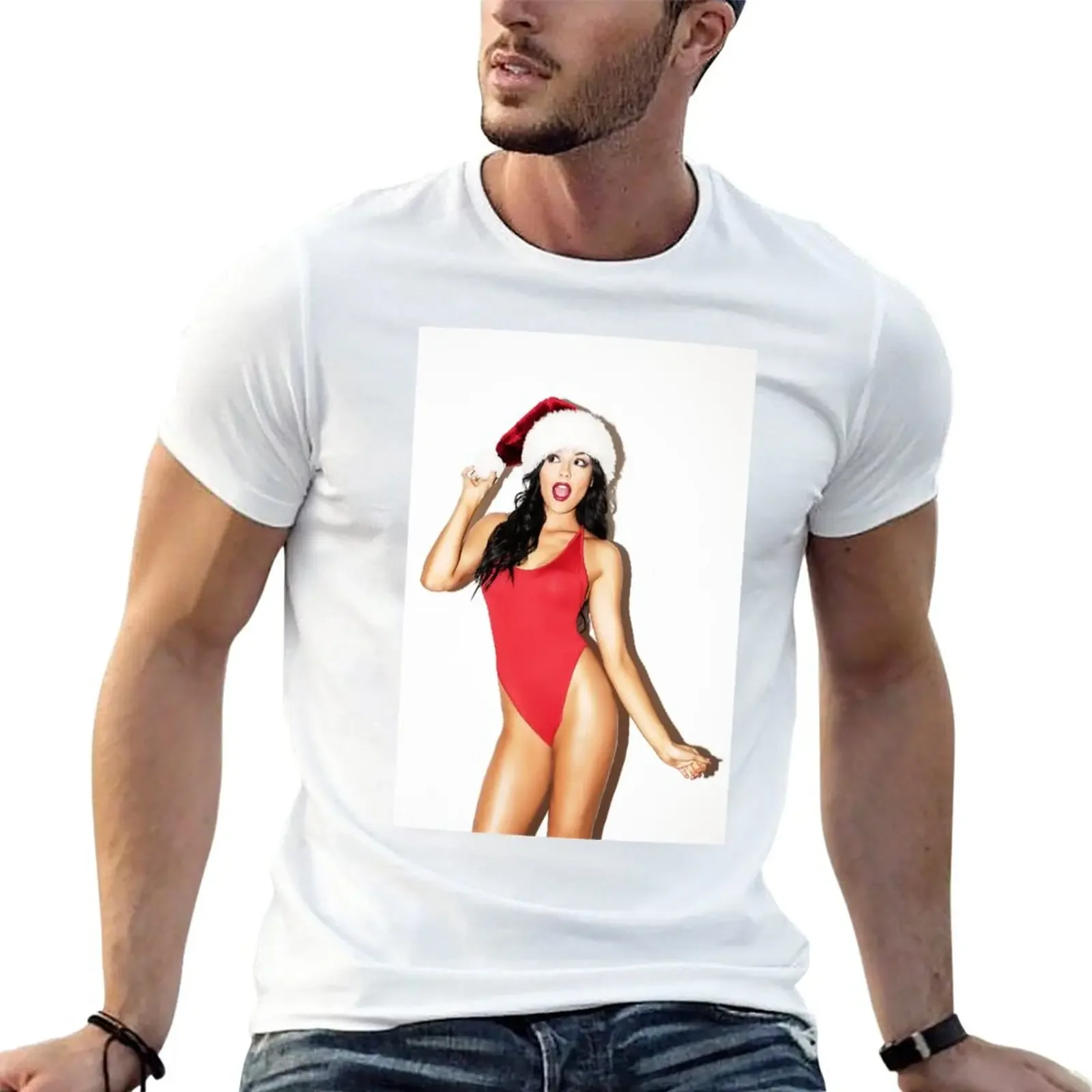 

Sexy Santa's Helper Modern Pinup T-Shirt kawaii clothes shirts graphic tees sweat shirts, men