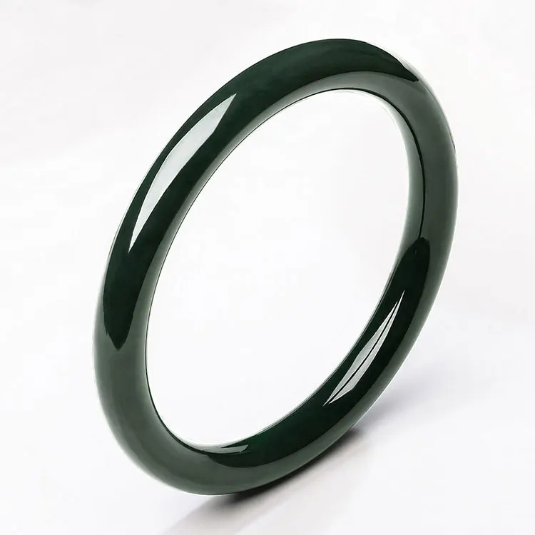 

Сертифицированный женский драгоценный камень Hotan браслет с нефритом, Изящные Ювелирные изделия, подлинный зеленый нефритовый браслет из нефрита, 8 мм браслеты