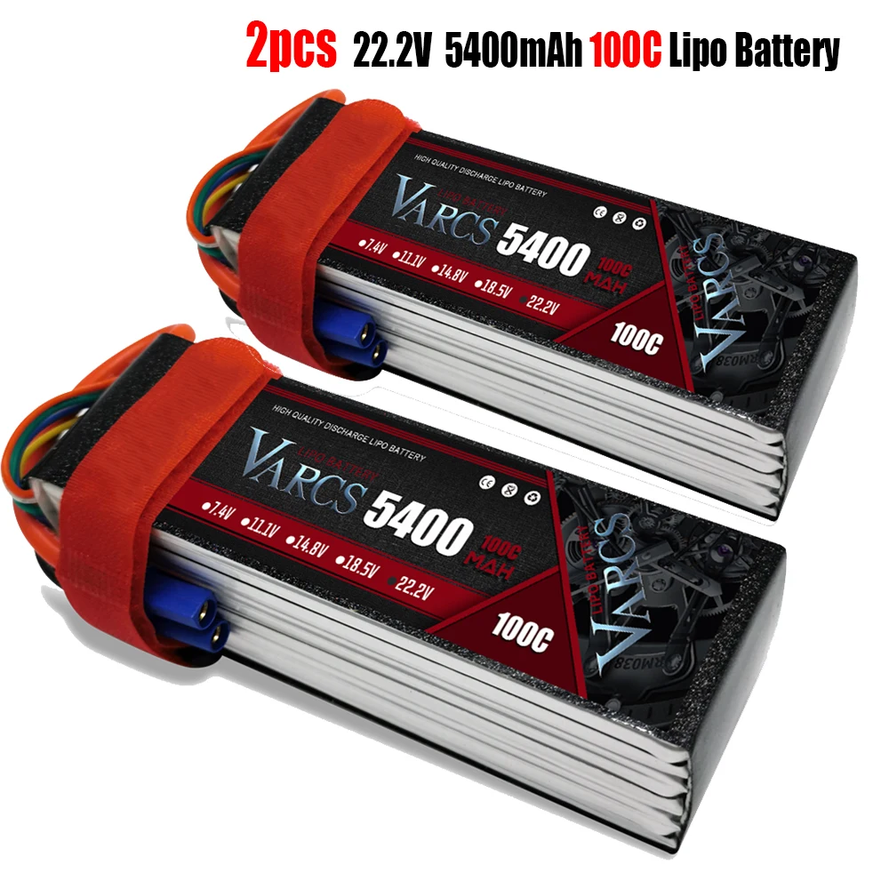 2PCS Lipo Batteries VARCS 7.4V 7.6V 11.1V 15.2V 14.8V 22.2V 2S 3S 4S 6S 5400Mah 6300Mah 6500mAh 6200mAh 6750mAh 8000mAh 7000mAh
2PCS Lipo Batteries VARCS 7.4V 7.6V 11.1V 15.2V 14.8V 22.2V 2S 3S 4S 6S 5400Mah 6300Mah 6500mAh 6200mAh 6750mAh 8000mAh 7000mAh