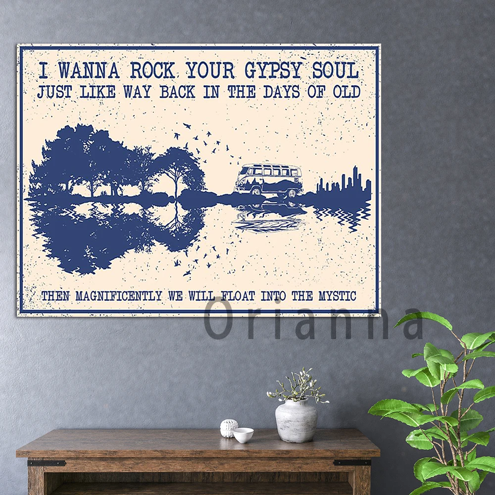 Hd Retro Wall Art Canvas Painting I Wanna Rock Your Gypsy Soul Vintage Poster Art Prints Modular Pictures Home Living Room Decor
Hd Retro Wall Art Canvas Painting I Wanna Rock Your Gypsy Soul Vintage Poster Art Prints Modular Pictures Home Living Room Decor