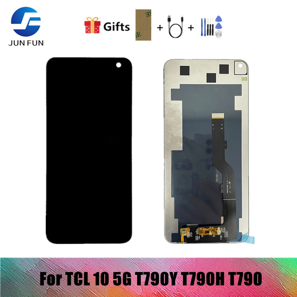 Сенсорный ЖК-экран 6,53 дюйма для TCL 10 5G T790H T790Y, экран с дигитайзером для TCL10 5G UW T790S
Сенсорный ЖК-экран 6,53 дюйма для TCL 10 5G T790H T790Y, экран с дигитайзером для TCL10 5G UW T790S