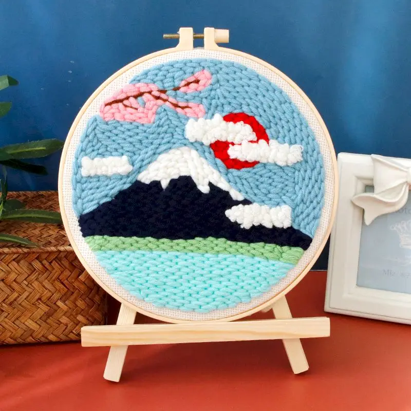 CHENISTORY Frame Scenery Punch Needle Embroidery Starter Kits DIY Craft Set Punch Needle With Threader Hooking Wool Yarn
CHENISTORY Frame Scenery Punch Needle Embroidery Starter Kits DIY Craft Set Punch Needle With Threader Hooking Wool Yarn