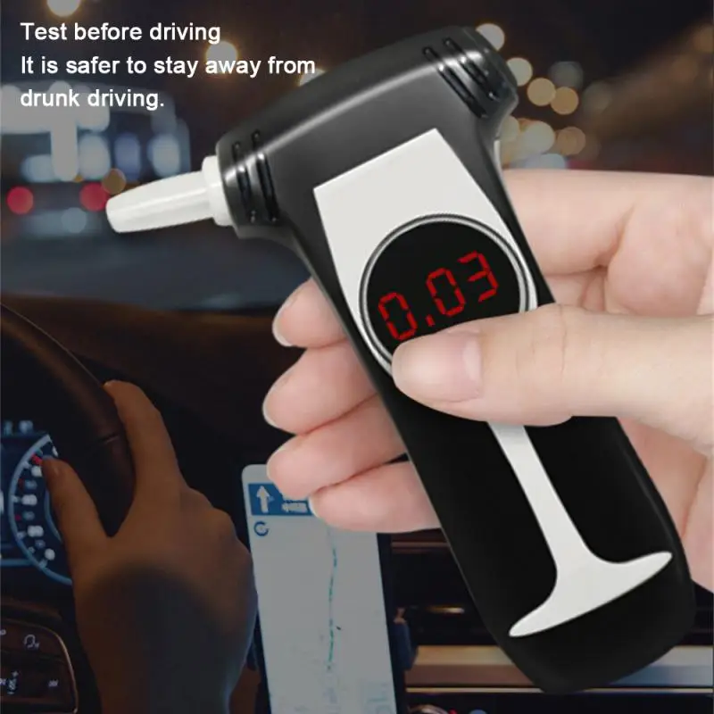 

Breathalyzer Test Compact With Prompt Sound Portable And Convenient Screen Is Clear Accurate Testing Alcohol Test Lcd Monitor