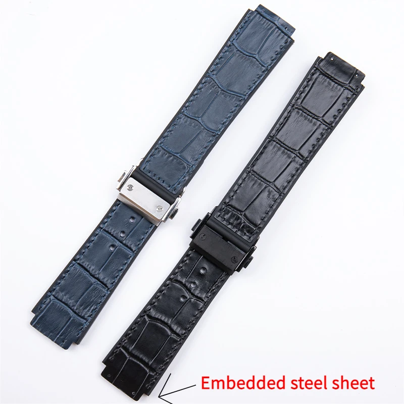 23*18mm suitable for Hengbao Classic Fusion series genuine leather silicone rubber bottom watch band Men's convex joint strap
23*18mm suitable for Hengbao Classic Fusion series genuine leather silicone rubber bottom watch band Men's convex joint strap
