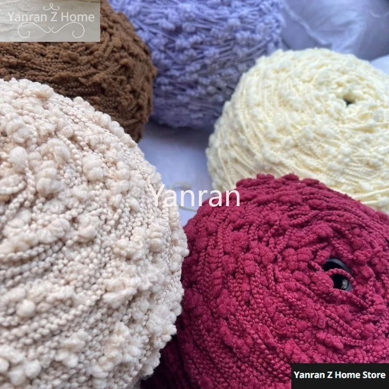 

500g Featured Flower Yarn Crochet Solid Color High-end Macaron Ins Hand Mixed Thread Specialty Yarn Bulk DIY Hand Woven Thread