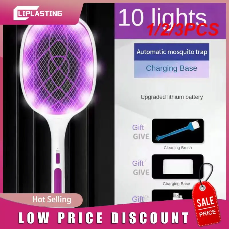 1/2/3PCS 3 IN 1 Electric Flies Swatter Killer with UV Light Fly Zapper Racket Rechargeable Mosquito Trap Racket Anti Insect Bug
1/2/3PCS 3 IN 1 Electric Flies Swatter Killer with UV Light Fly Zapper Racket Rechargeable Mosquito Trap Racket Anti Insect Bug