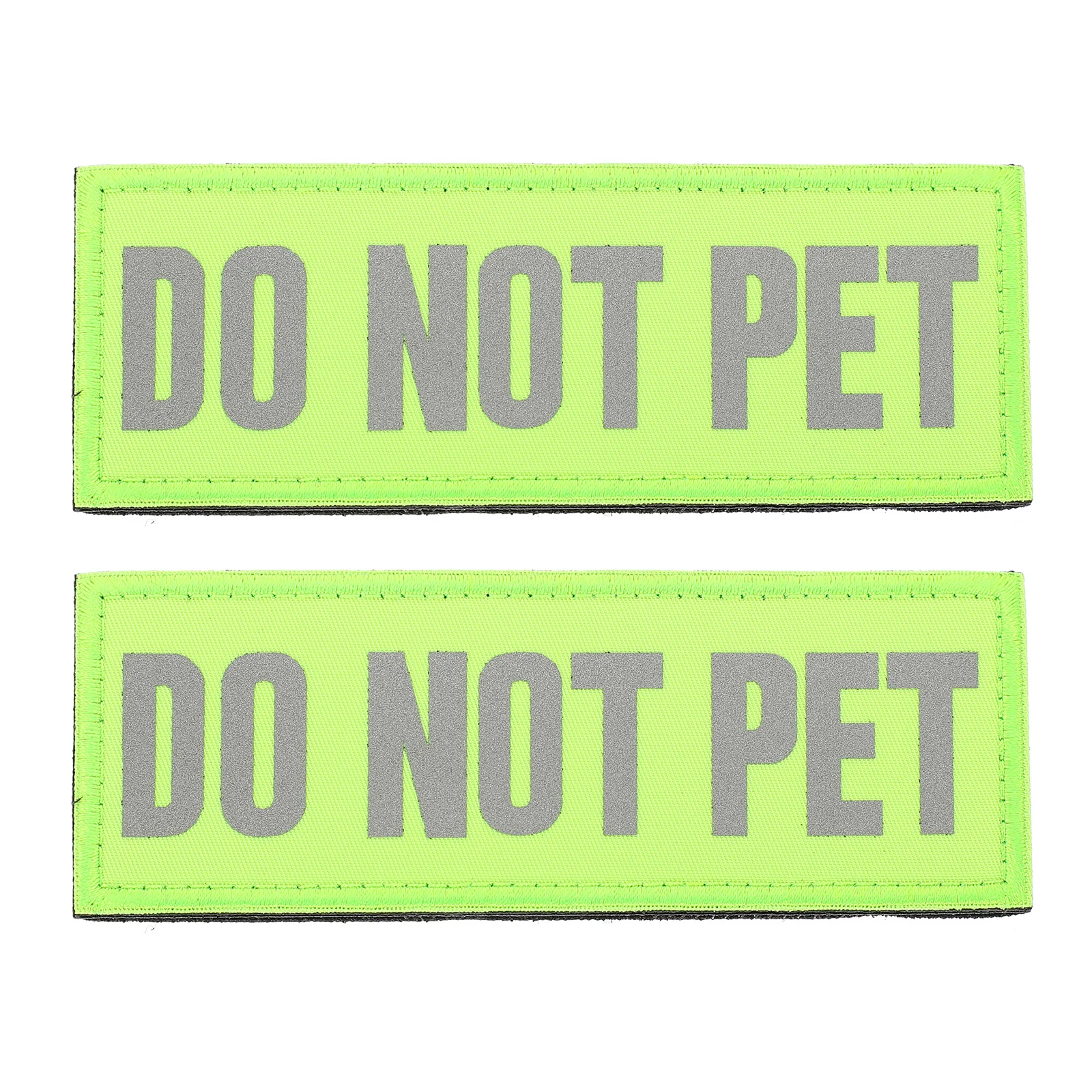 

2 Pcs Service Dog Small Harness Vest Sticker Supplies Nylon Adhesive Patches