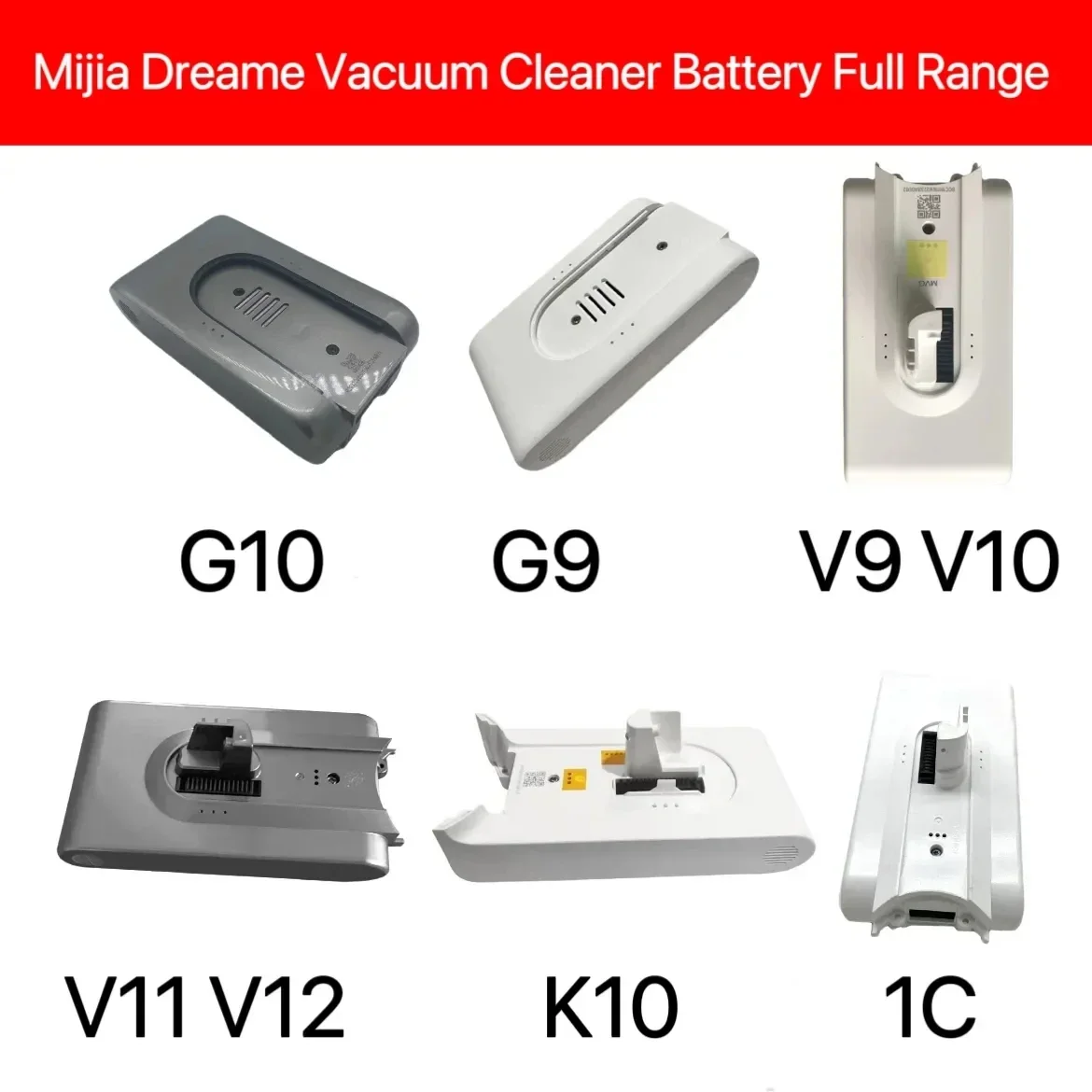 For Mi Jia Dreame Vacuum Cleaner Full Series G9 G10 V8 V9 V10 V11 V12 K10 1C Battery
For Mi Jia Dreame Vacuum Cleaner Full Series G9 G10 V8 V9 V10 V11 V12 K10 1C Battery