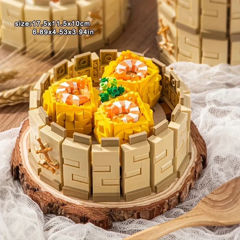 Creative Chinese Morning Tea Snack Building Blocks Dumplings Buns Teapot Food Model Bricks Set Children DIY Toys Holiday Gifts Creative Chinese Morning Tea Snack Building Blocks Dumplings Buns Teapot Food Model Bricks Set Children DIY Toys Holiday Gifts