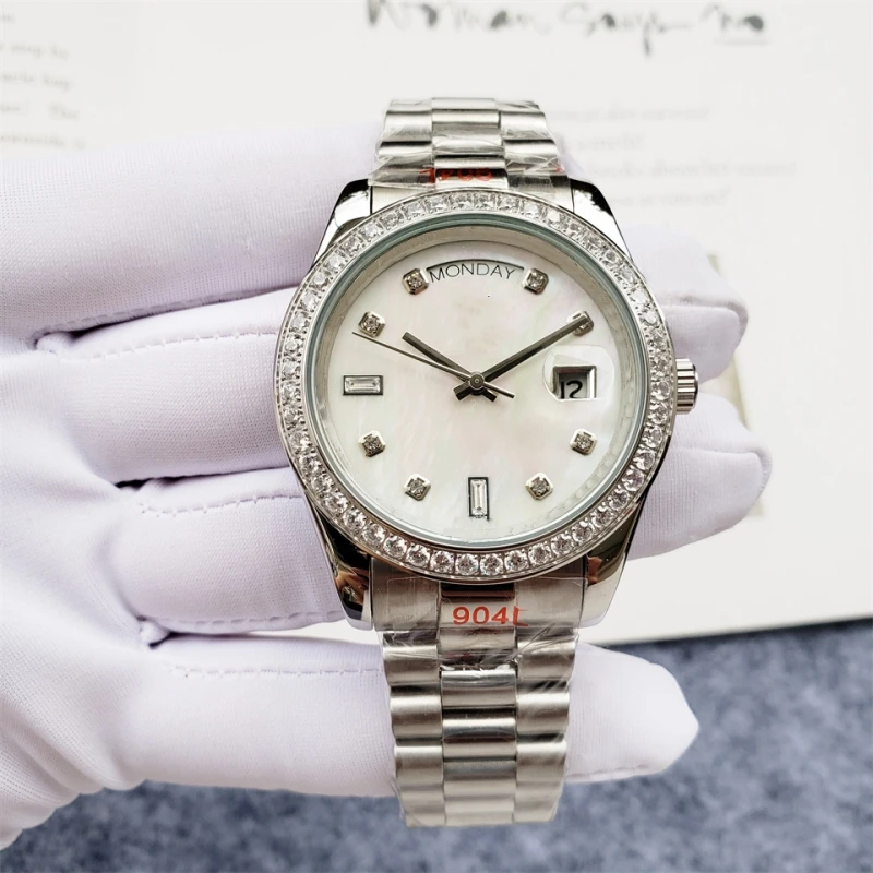 Men's Luxury 40mm Dial Automatic Mechanical Stainless Steel 904L Classic White Ice Color High-quality Watch
Men's Luxury 40mm Dial Automatic Mechanical Stainless Steel 904L Classic White Ice Color High-quality Watch
