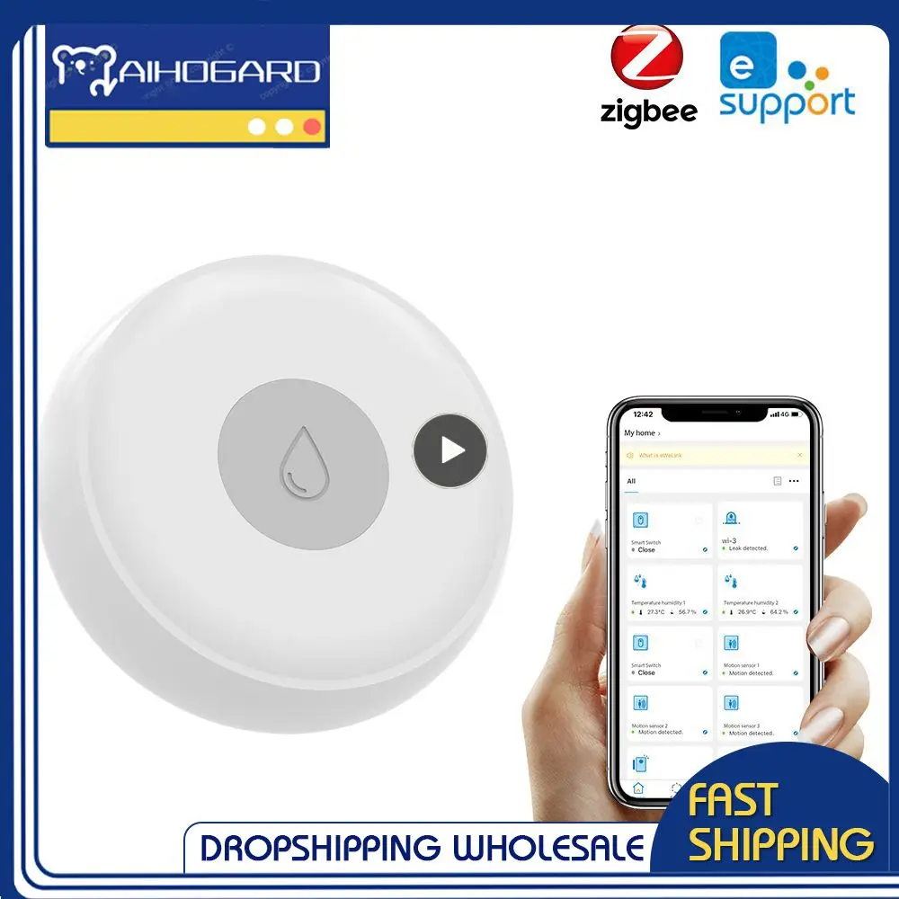 Home Water Leakage Alarm Independent Water Leak Sensor Detector Flood Alert Security Alarm System Required Hub
Home Water Leakage Alarm Independent Water Leak Sensor Detector Flood Alert Security Alarm System Required Hub