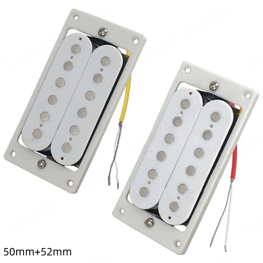 2pcs Guitar Pickups Professional Electric Guitar Humbucker Pickup 50mm Neck 52mm Bridge Double Coil Electric Guitars Parts
2pcs Guitar Pickups Professional Electric Guitar Humbucker Pickup 50mm Neck 52mm Bridge Double Coil Electric Guitars Parts