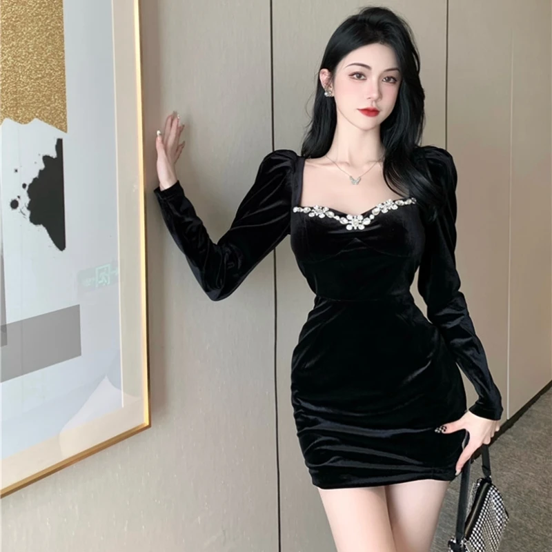 2023 New Fall And Winter French Square Neck Bubble Sleeve Long Hip Wrap Dress Short Free Shipping
2023 New Fall And Winter French Square Neck Bubble Sleeve Long Hip Wrap Dress Short Free Shipping