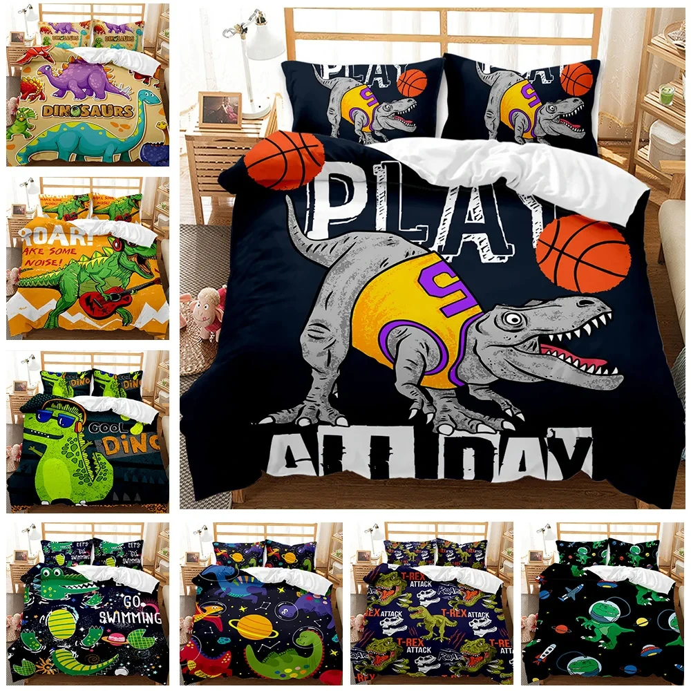 Dinosaur Comforter Cover Sports Bedding Set Basketball Duvet Cover Kid Boy Dinos Hip Hop Rock Music Hippie Polyester Quilt Cover
Dinosaur Comforter Cover Sports Bedding Set Basketball Duvet Cover Kid Boy Dinos Hip Hop Rock Music Hippie Polyester Quilt Cover