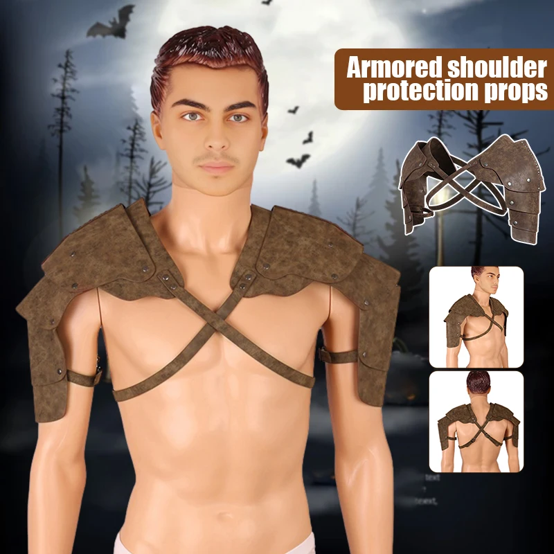 Medieval New Men's Shoulder Chest Armor PU Leather Warrior Armor Strap Steampunk Breastplate Cuirass Gothic Cosplay Costume
Medieval New Men's Shoulder Chest Armor PU Leather Warrior Armor Strap Steampunk Breastplate Cuirass Gothic Cosplay Costume