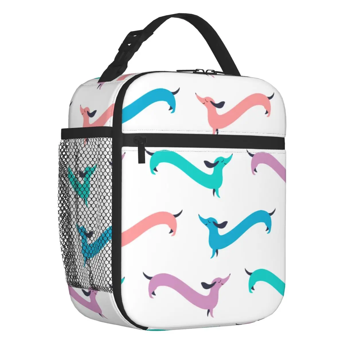 Sausage Dog Lovers Thermal Insulated Lunch Bag Women Dachshund Portable Lunch Tote for Work School Travel Storage Food Box
Sausage Dog Lovers Thermal Insulated Lunch Bag Women Dachshund Portable Lunch Tote for Work School Travel Storage Food Box
