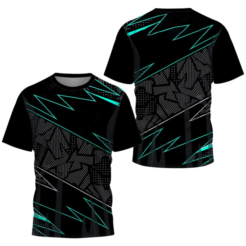 Fashion Gradient Stripe Print T Shirt For Men Badminton Table Tennis Training Clothing Summer Tops Casual O-neck Sports T-Shirts
Fashion Gradient Stripe Print T Shirt For Men Badminton Table Tennis Training Clothing Summer Tops Casual O-neck Sports T-Shirts