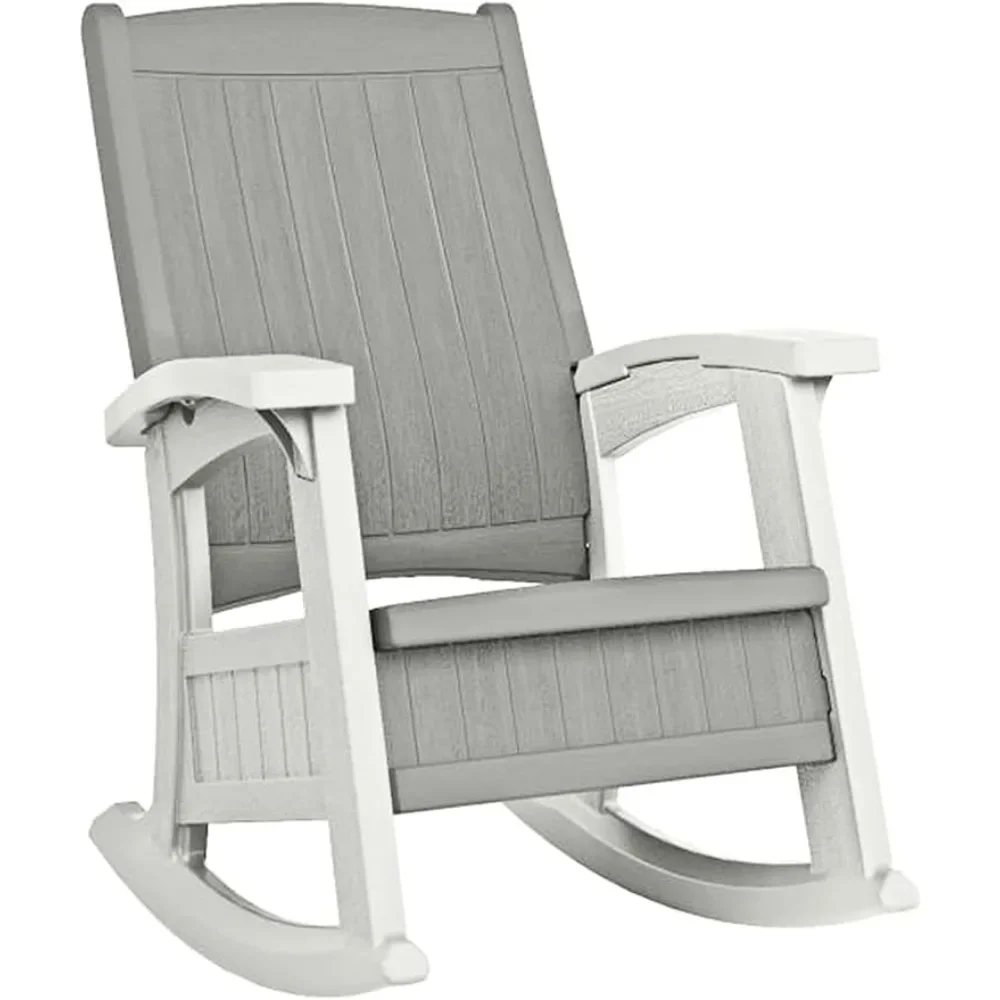 Rocking Chair With Under-Seat Storage Stylish Faux Wood Outdoor Rocker for Patios Dove Gray Freight Free Camping Furniture
Rocking Chair With Under-Seat Storage Stylish Faux Wood Outdoor Rocker for Patios Dove Gray Freight Free Camping Furniture