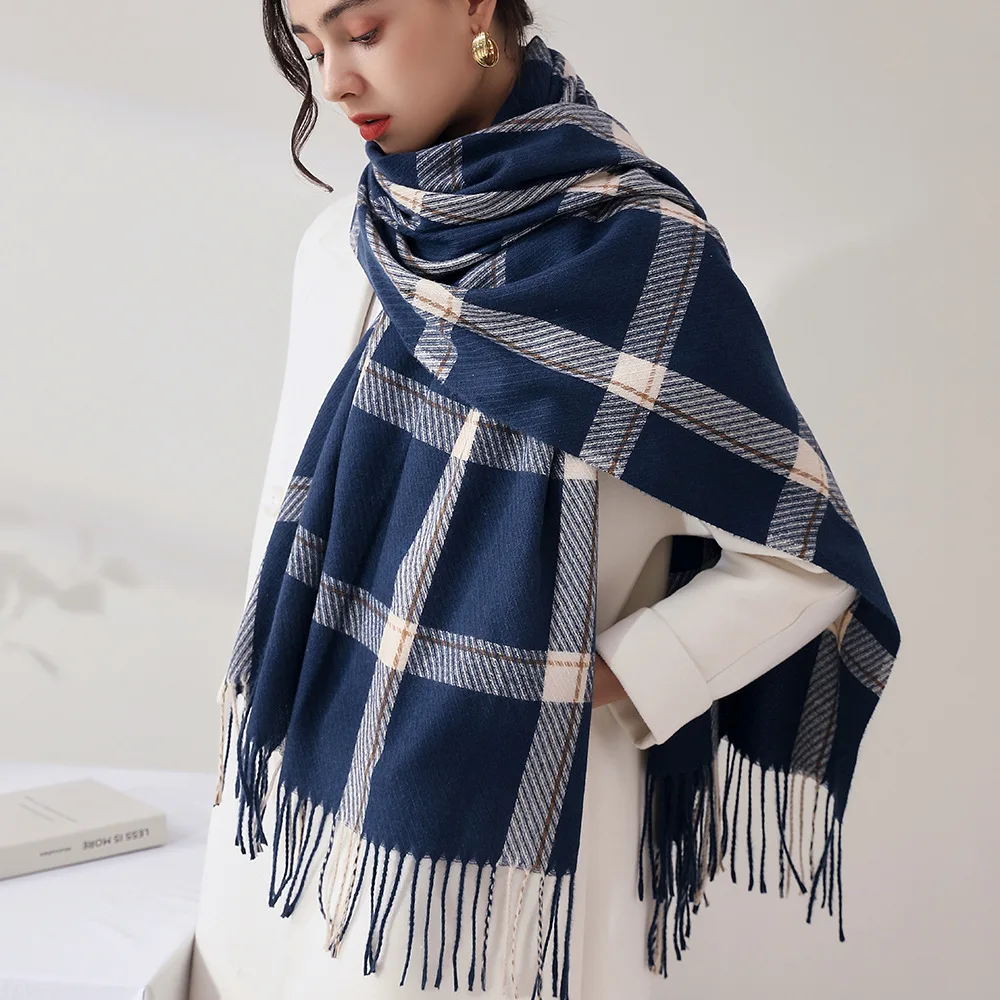 Корейский Топ для женщин, зимний шарф, модная утепленная ветрозащитная шаль в клетку, повседневный теплый шарф
Корейский Топ для женщин, зимний шарф, модная утепленная ветрозащитная шаль в клетку, повседневный теплый шарф
