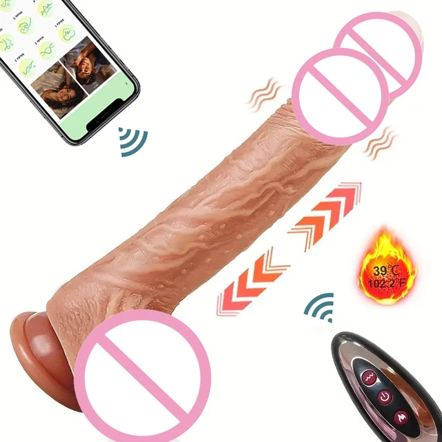 Vibromasseur gode réaliste pour femme, télécommande sans fil, gros pénis rétractable métropolitain, masseur vaginal féminin, jouets sexuels 1