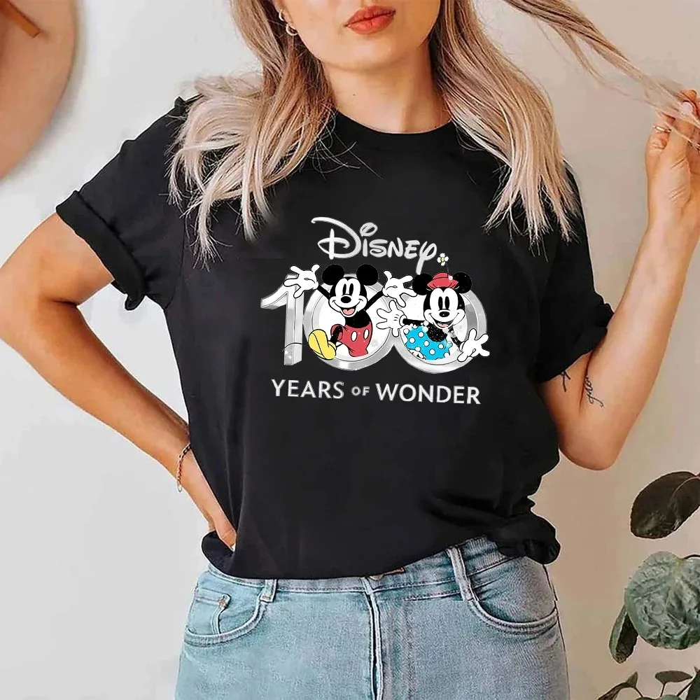 Anniversary Clothes for Women 100 Years of Wonder Beautiful Print Black T-shirts Europe America Trend Female T Shirt
Anniversary Clothes for Women 100 Years of Wonder Beautiful Print Black T-shirts Europe America Trend Female T Shirt