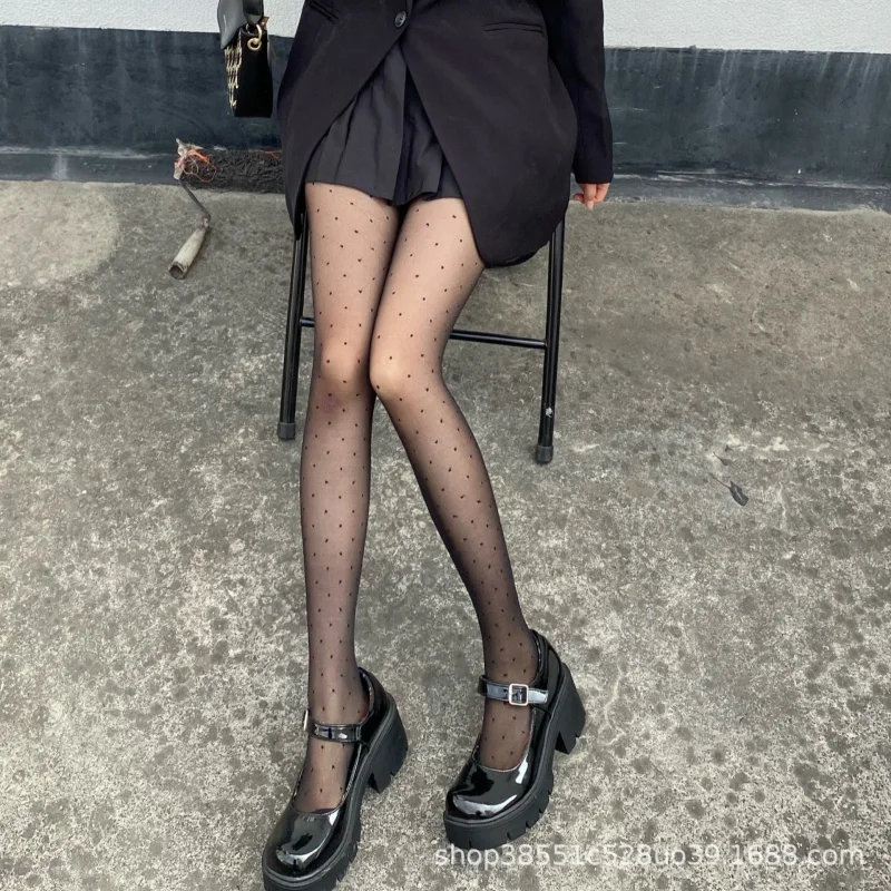 Spring and Autumn Summer Internet Celebrity Women's Thin Ins Trendy Black Dotted Prints Sexy Slimming Base Pantyhose Stock
Spring and Autumn Summer Internet Celebrity Women's Thin Ins Trendy Black Dotted Prints Sexy Slimming Base Pantyhose Stock