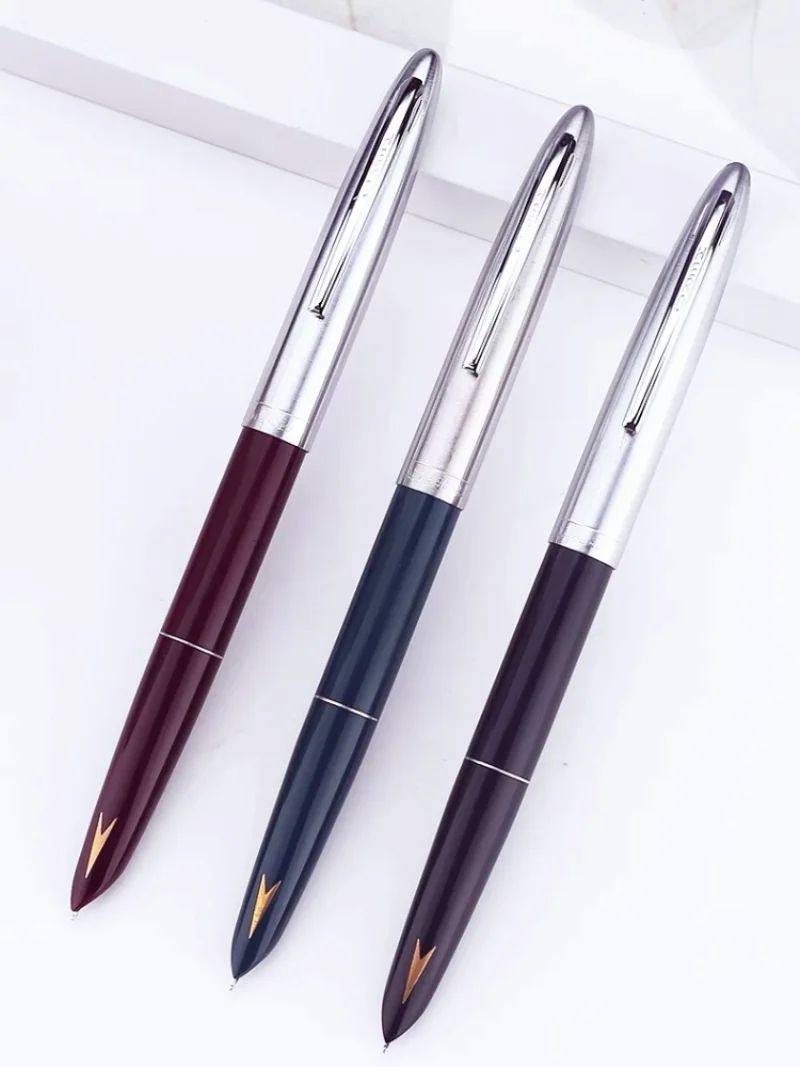 

329 Series Hero Pen, Old-style Pen, Squeeze Ink-absorbing Iridium Extra Thin Pen Tip, Gold Arrow, Standard Learning Stationery