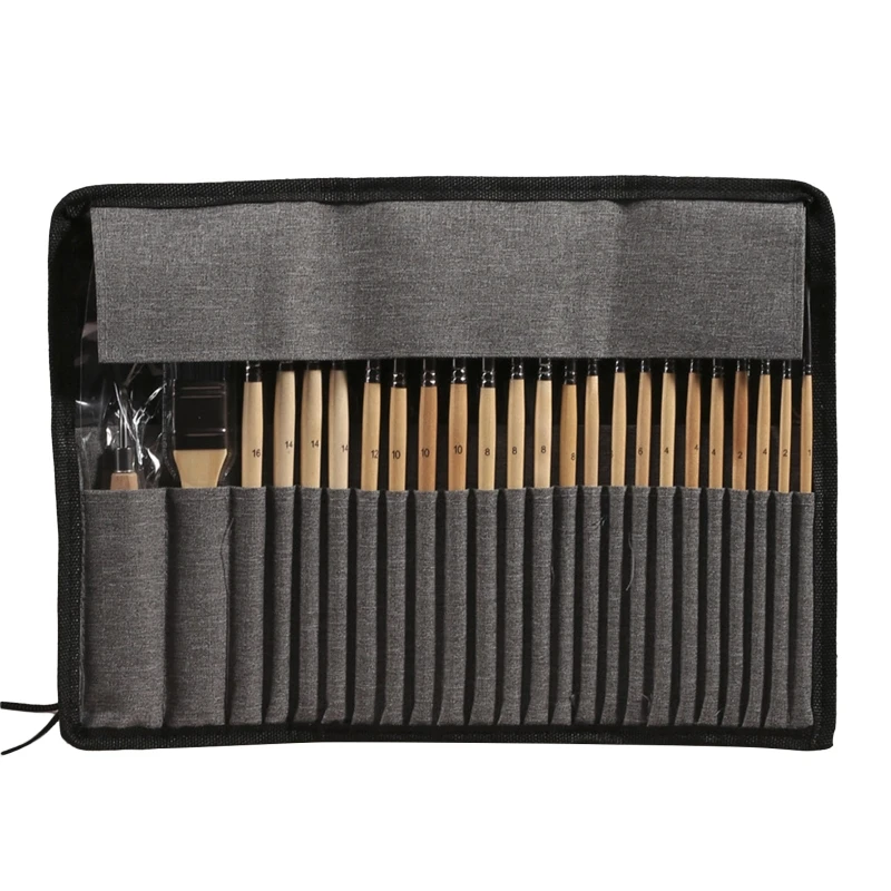 Multi Purpose Paint Brushes Acrylic Oil Watercolor Artist Professional Kits 24pc D5QC
Multi Purpose Paint Brushes Acrylic Oil Watercolor Artist Professional Kits 24pc D5QC