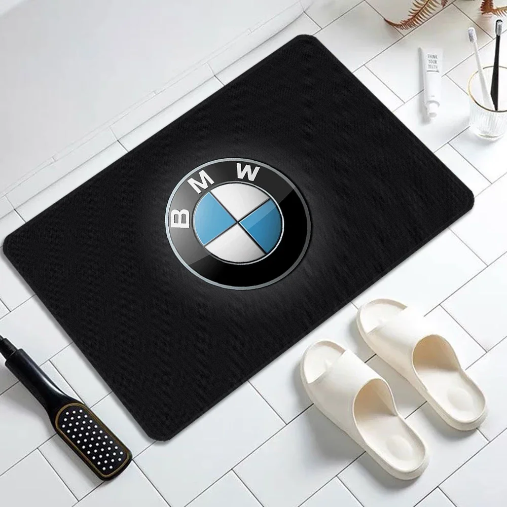 

Cool BMW Logo Children Room Mat Entrance Doormat Non Slip Carpet Doormats Prayer Rug Balcony Decorations Floor Mats Welcome Home