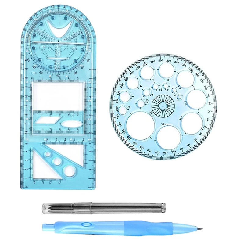 Multifunctional Geometric Ruler, Measuring Tool Draft Rulers For School Office With Pencil
Multifunctional Geometric Ruler, Measuring Tool Draft Rulers For School Office With Pencil