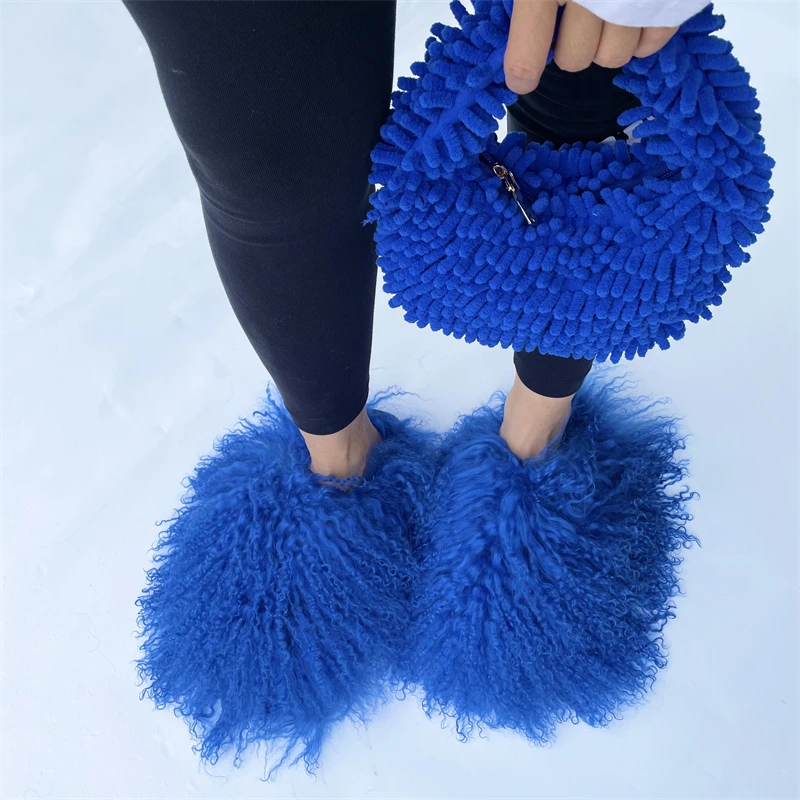 Fuzzy Trendy Bags Restocked High Quality Fluffy Hand Bags And Fuzzy Mongolian Fur Slides Sets
Fuzzy Trendy Bags Restocked High Quality Fluffy Hand Bags And Fuzzy Mongolian Fur Slides Sets