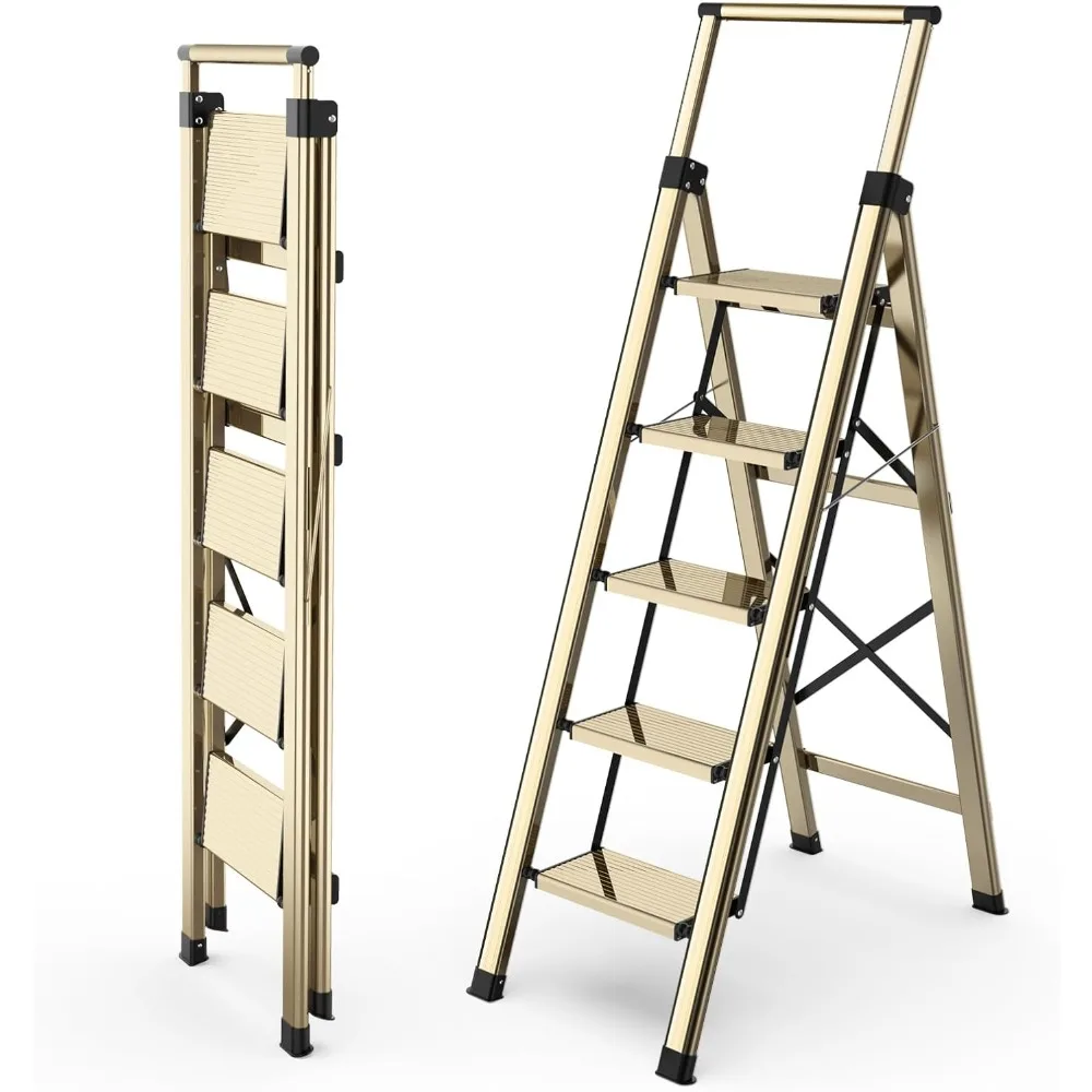 Ladder 5 Ladder Folding Aluminum with Wide Pedal,Portable Lightweight with Handgrip Stepladder
Ladder 5 Ladder Folding Aluminum with Wide Pedal,Portable Lightweight with Handgrip Stepladder