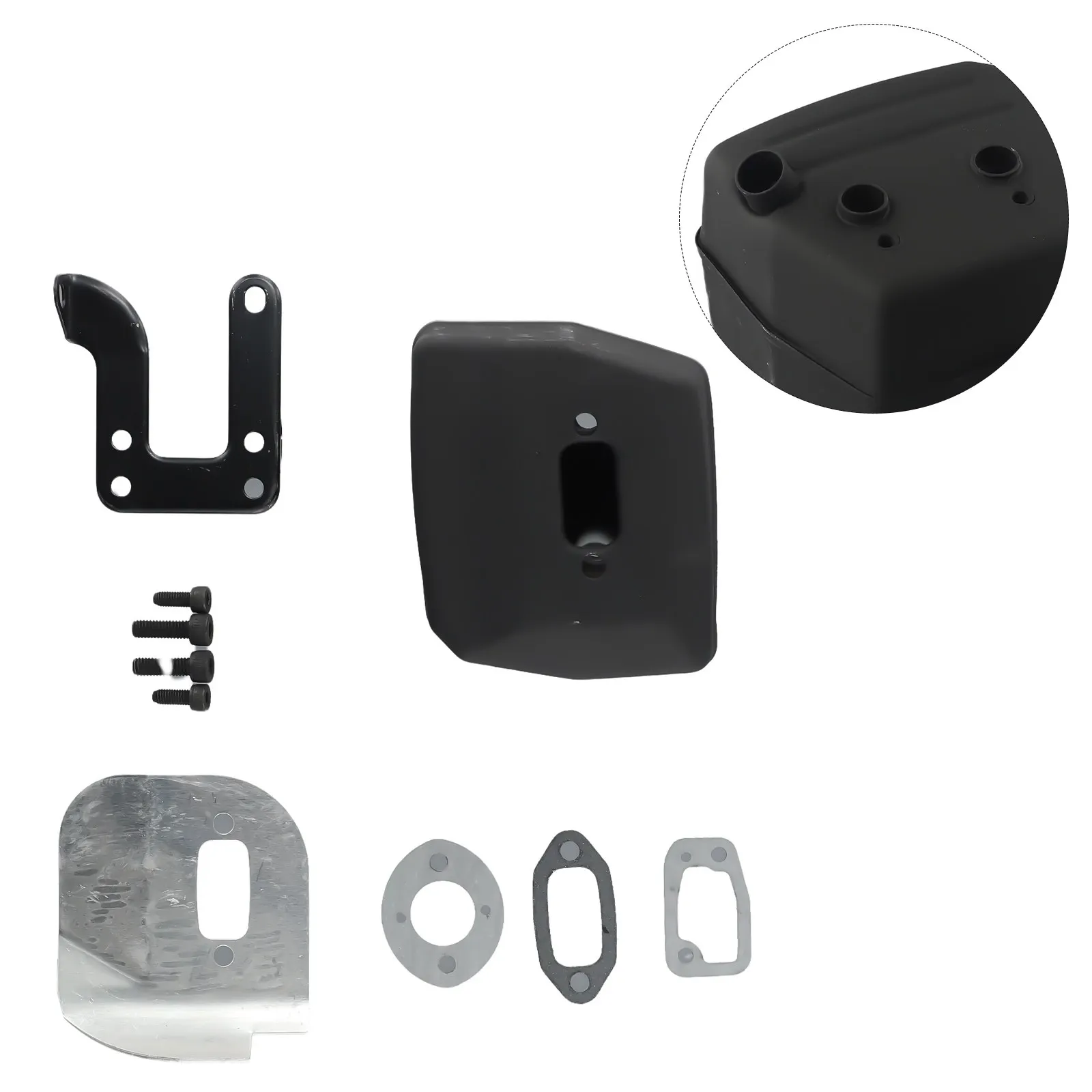 1set Chainsaw Ported Exhaust Muffler Deflector Kit With Silencer Brackets For 61 268 272 272XP 268K 272S Garden Power Tool Parts
1set Chainsaw Ported Exhaust Muffler Deflector Kit With Silencer Brackets For 61 268 272 272XP 268K 272S Garden Power Tool Parts