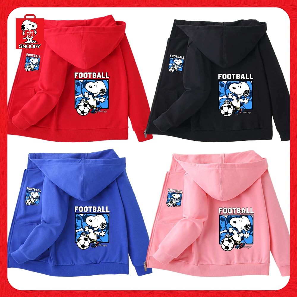 Miniso Snoopy Cute Cartoon Print Colorful Children Zippered Jacket Kids Thin Section Hooded Jacket Boy Handsome Trend Top Gift
Miniso Snoopy Cute Cartoon Print Colorful Children Zippered Jacket Kids Thin Section Hooded Jacket Boy Handsome Trend Top Gift